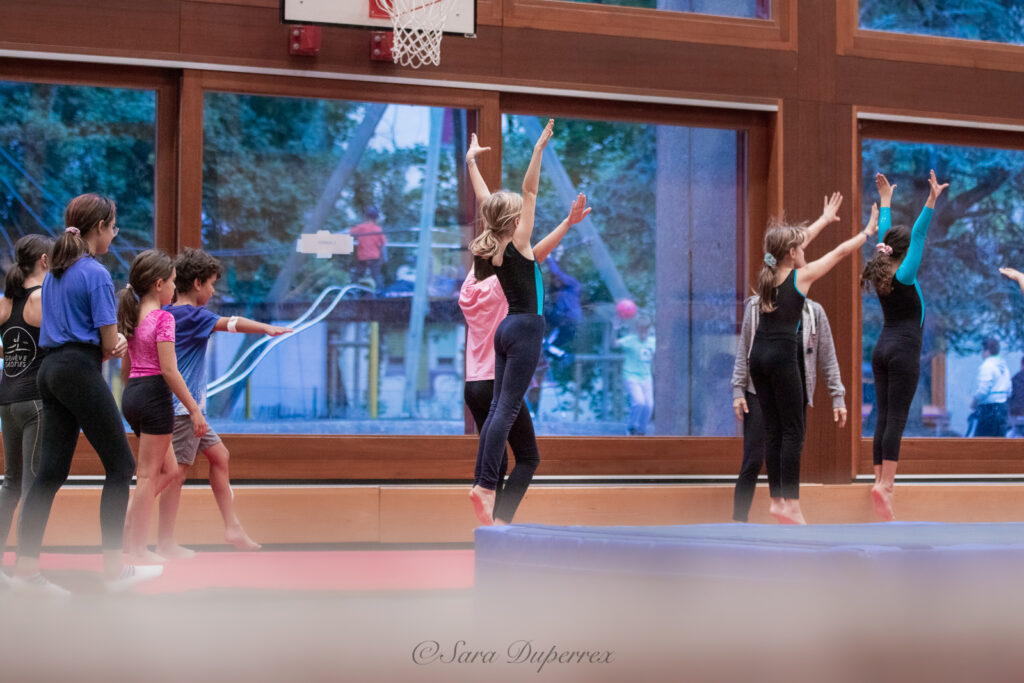 gymnastes aux agrès de la FSG Genève-Grottes